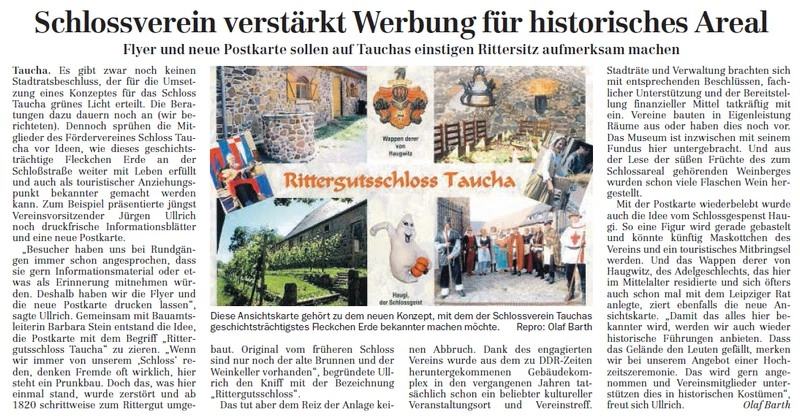 03.03.2009 | LVZ | Schlossverein verstärkt Werbung für historisches Areal