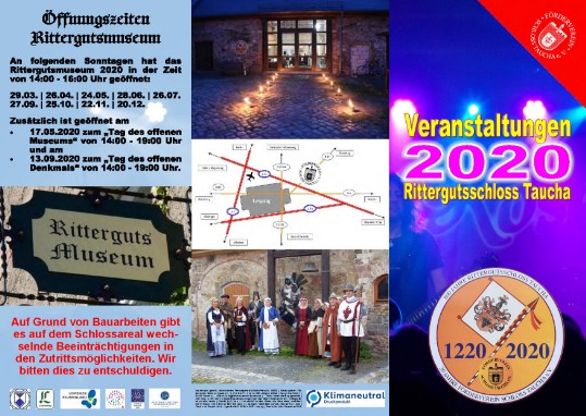 Veranstaltungsfolder 6-seitig „Veranstaltungen 2020"
